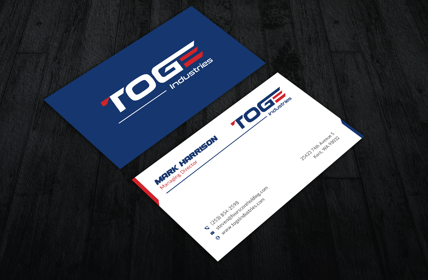 Business Card Design by Sun Moon Graphic Designer for Fourscore Holding Inc | Design #30182037