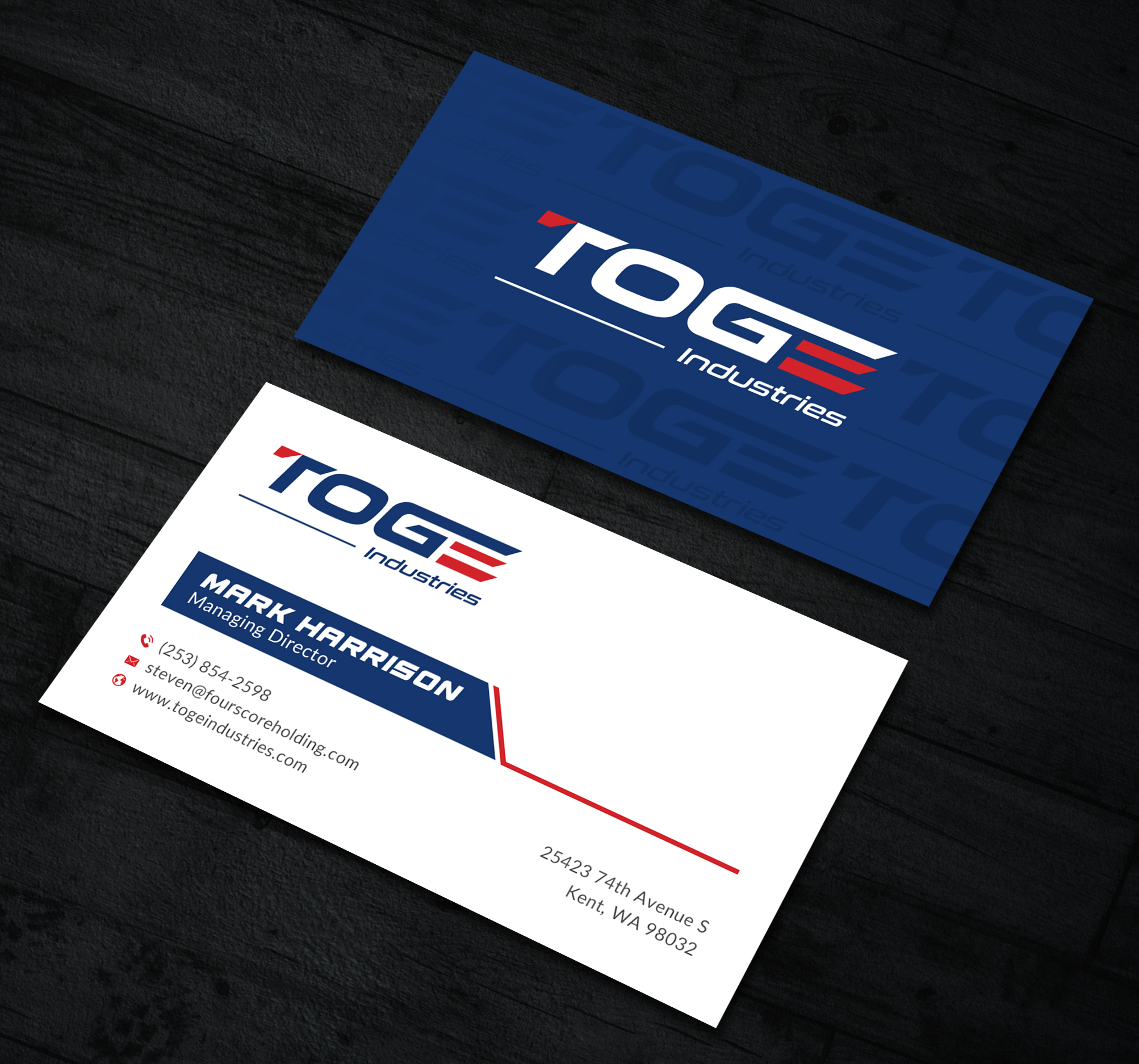 Business Card Design by Sun Moon Graphic Designer for Fourscore Holding Inc | Design #30182039