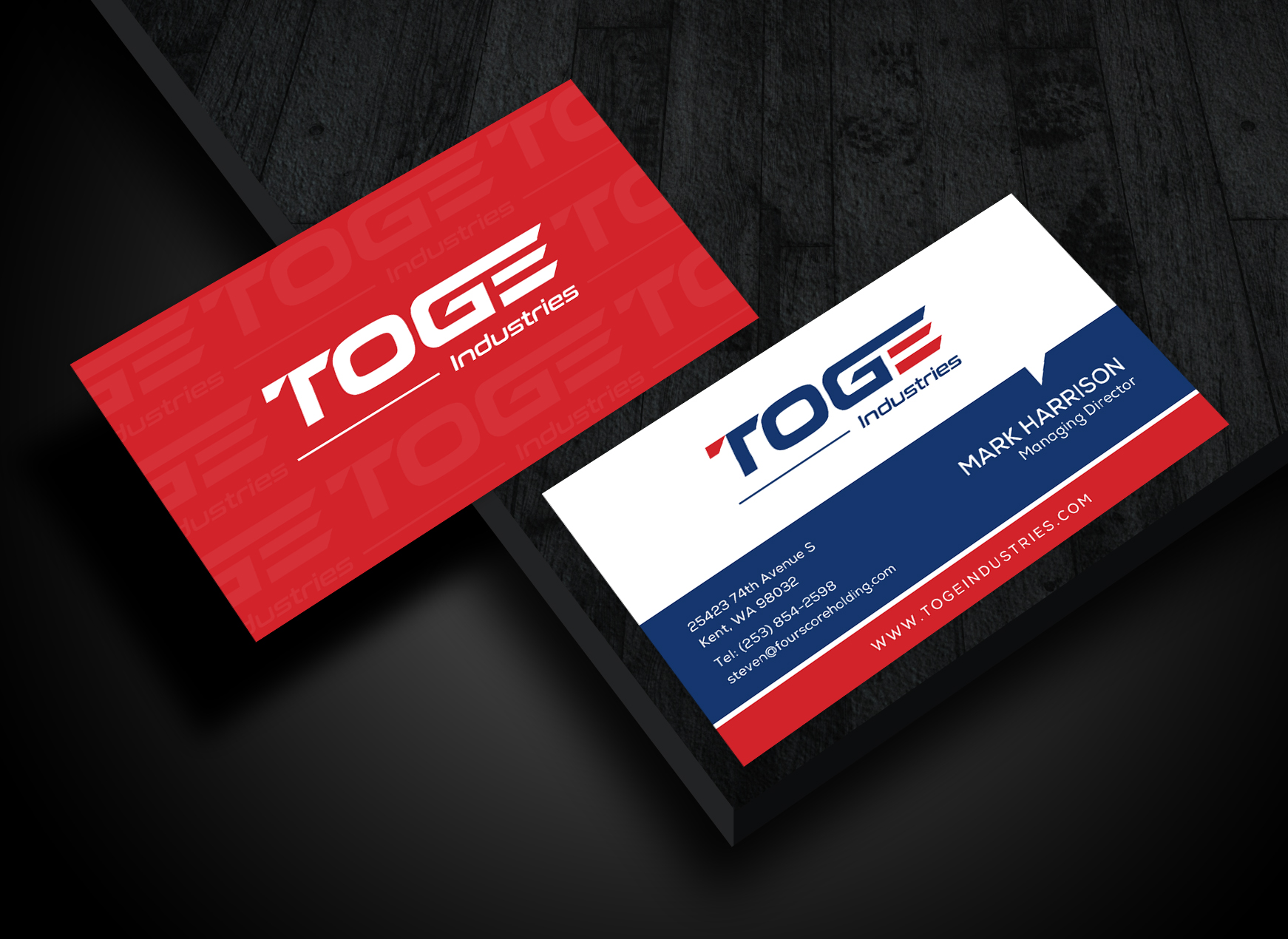 Business Card Design by Sun Moon Graphic Designer for Fourscore Holding Inc | Design #30190142