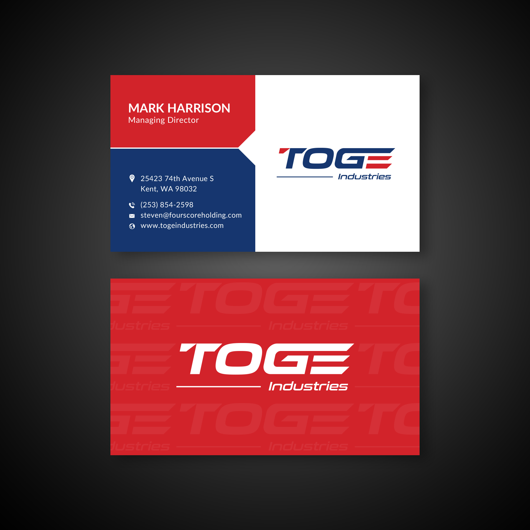 Diseño de Tarjeta de Presentación por Sun Moon Graphic Designer para Fourscore Holding Inc | Diseño #30190145