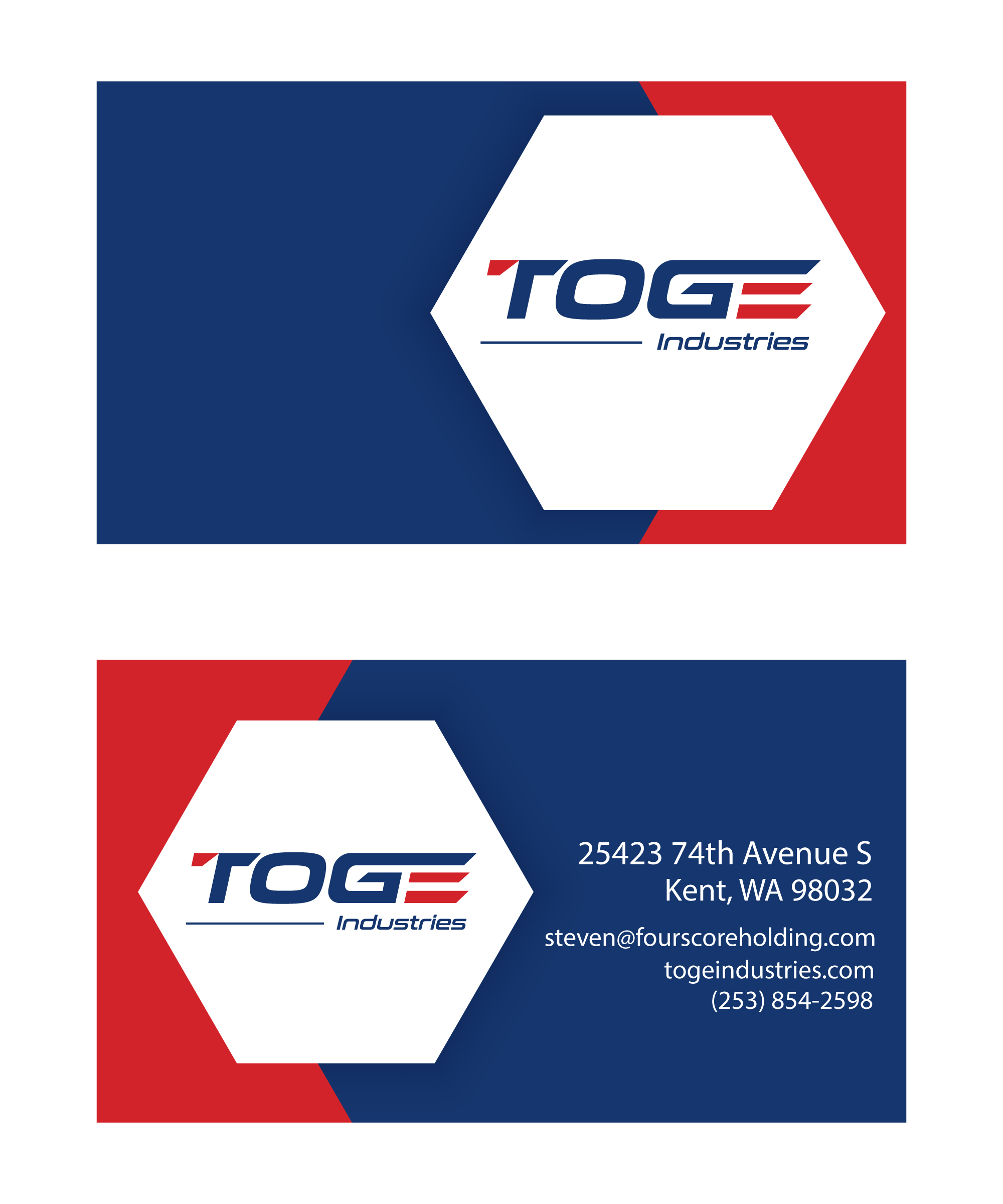 Business Card Design by MHP Graphics House for Fourscore Holding Inc | Design #30162660