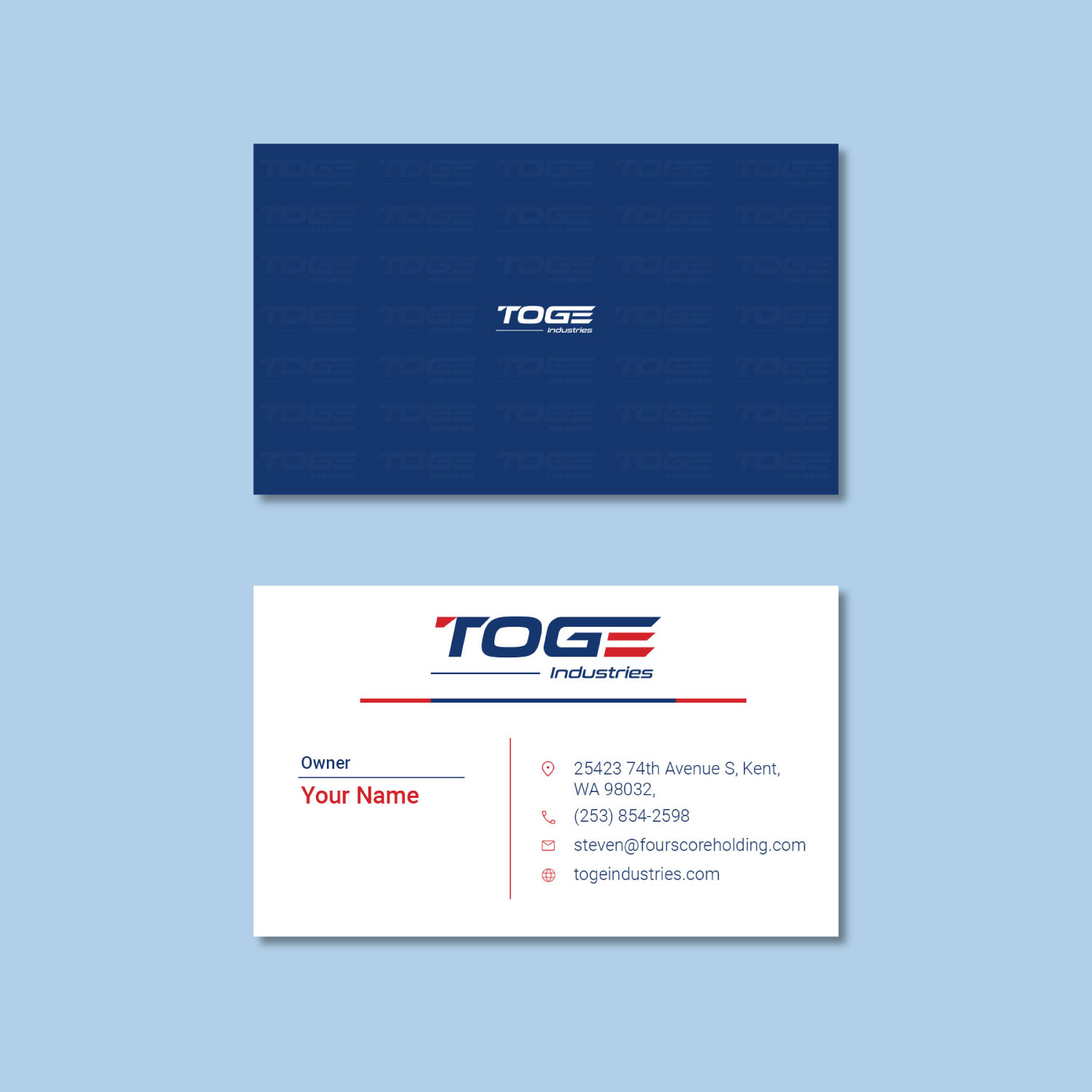 Business Card Design by Modan Mohan Mohini for Fourscore Holding Inc | Design #30171526