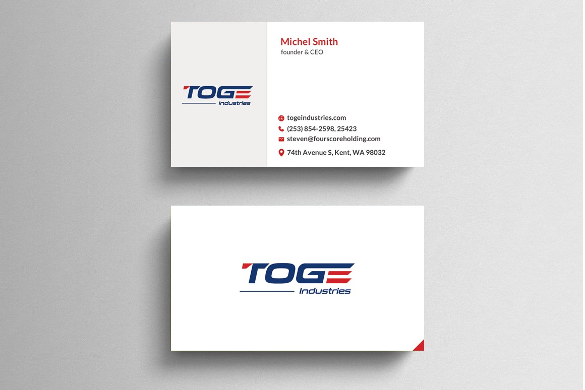 Business Card Design by  Artman for Fourscore Holding Inc | Design #30185269