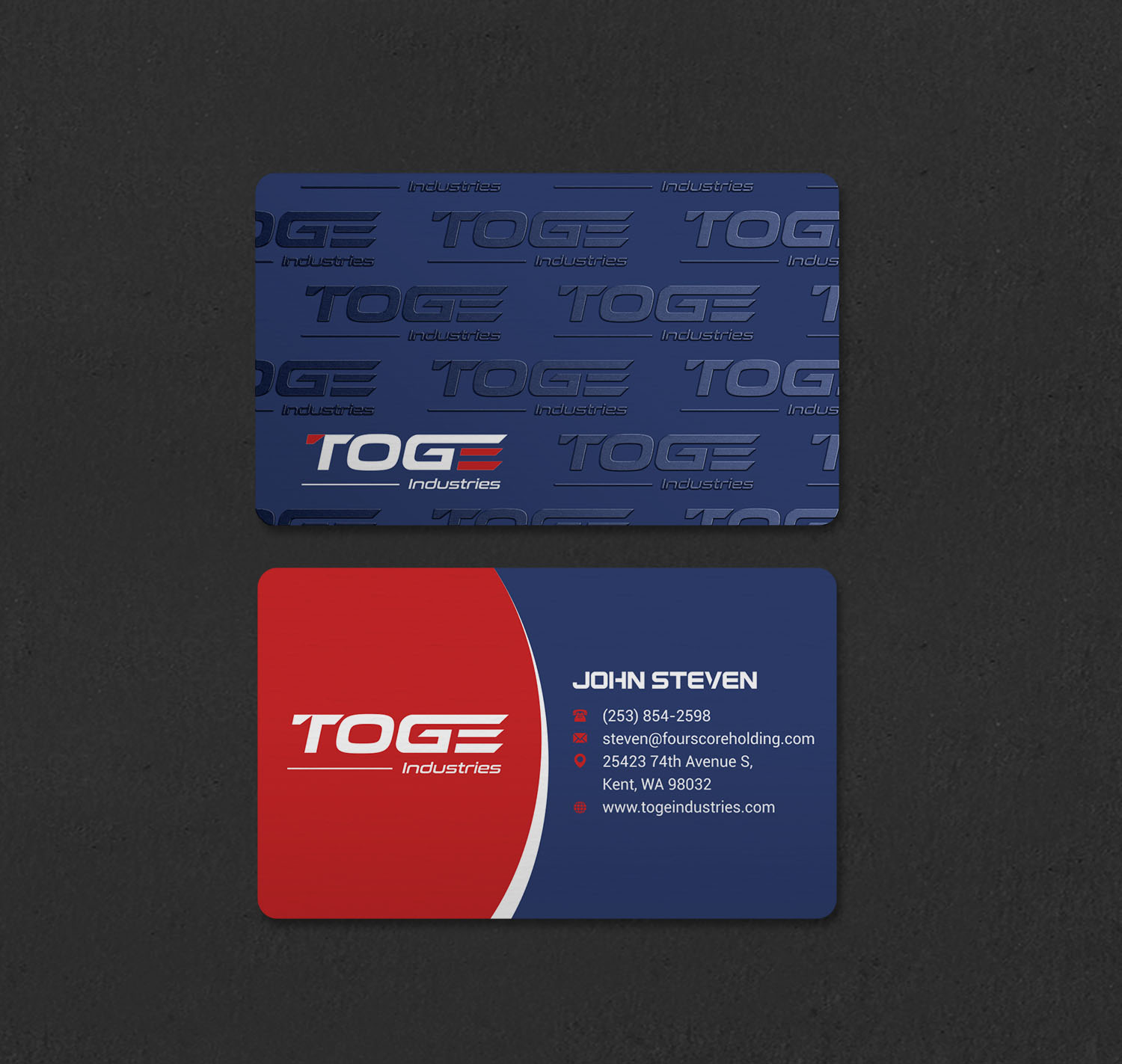 Business Card Design by INDIAN_Ashok for Fourscore Holding Inc | Design #30169153