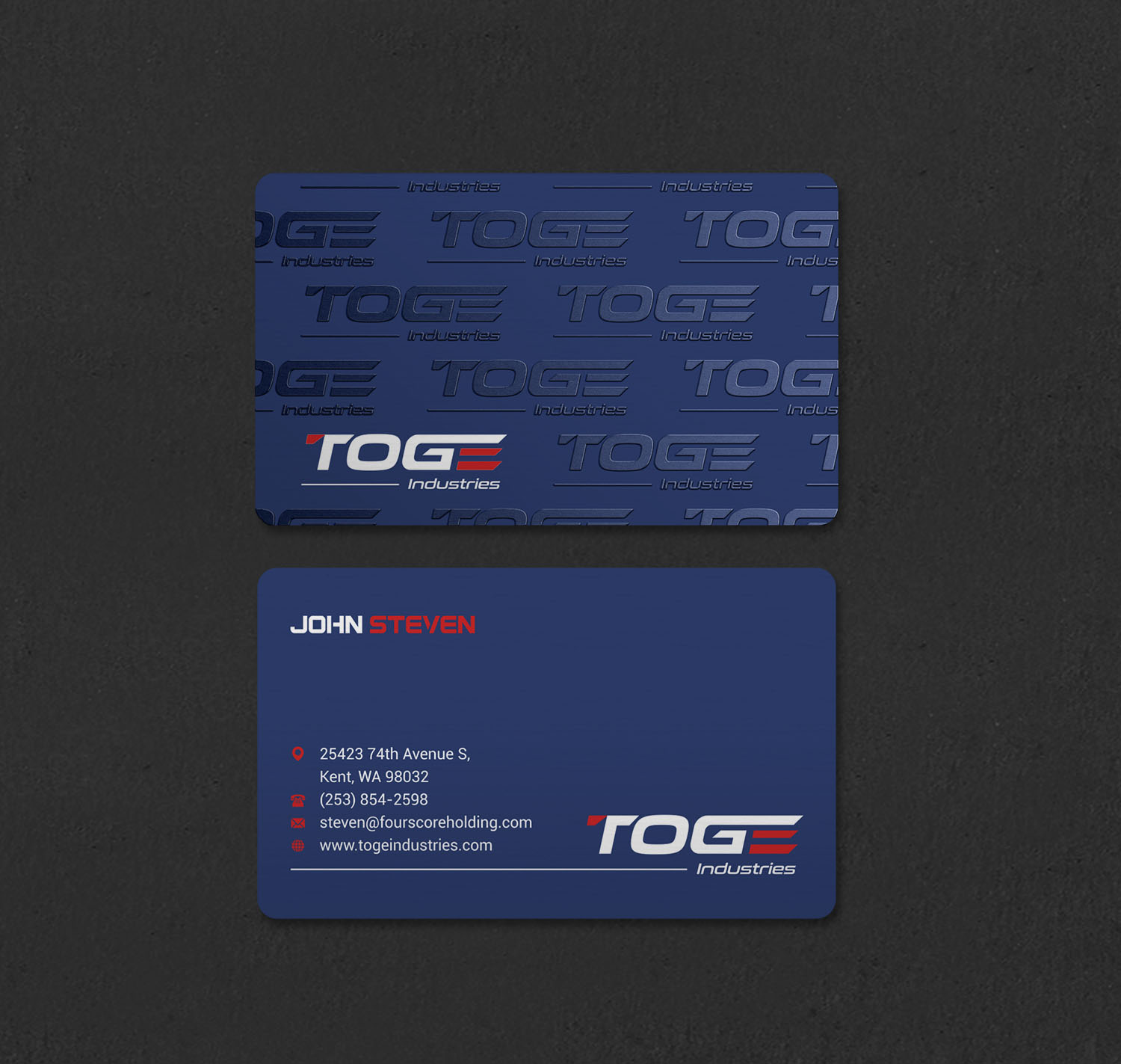 Business Card Design by INDIAN_Ashok for Fourscore Holding Inc | Design #30169157