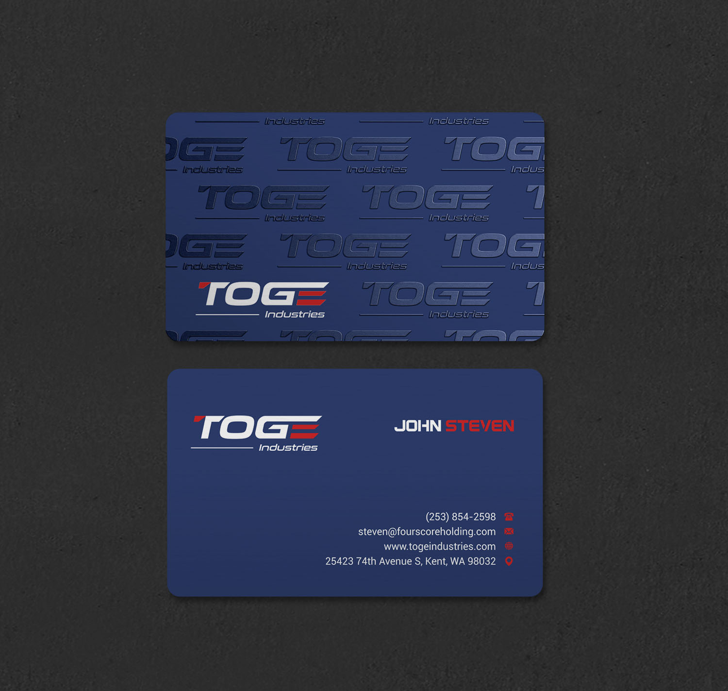 Business Card Design by INDIAN_Ashok for Fourscore Holding Inc | Design #30169170