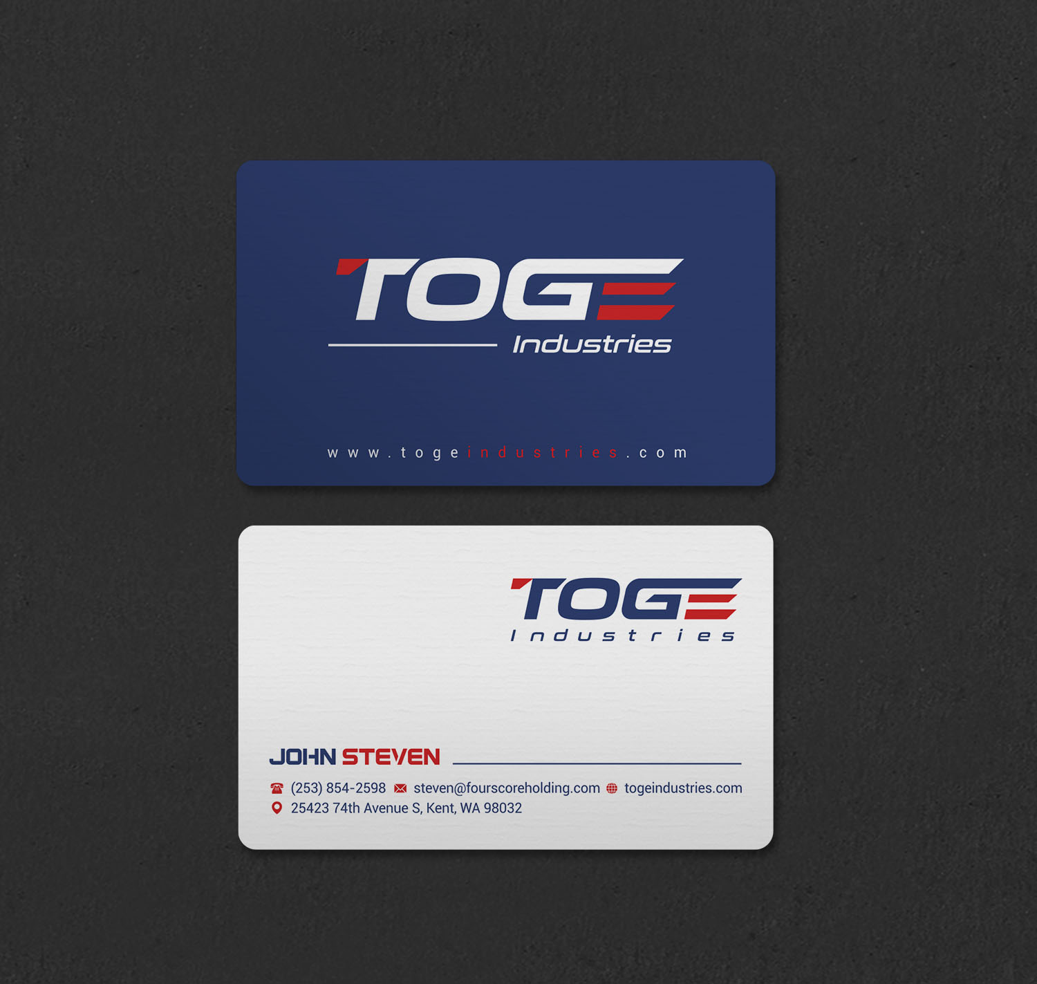 Business Card Design by INDIAN_Ashok for Fourscore Holding Inc | Design #30169171