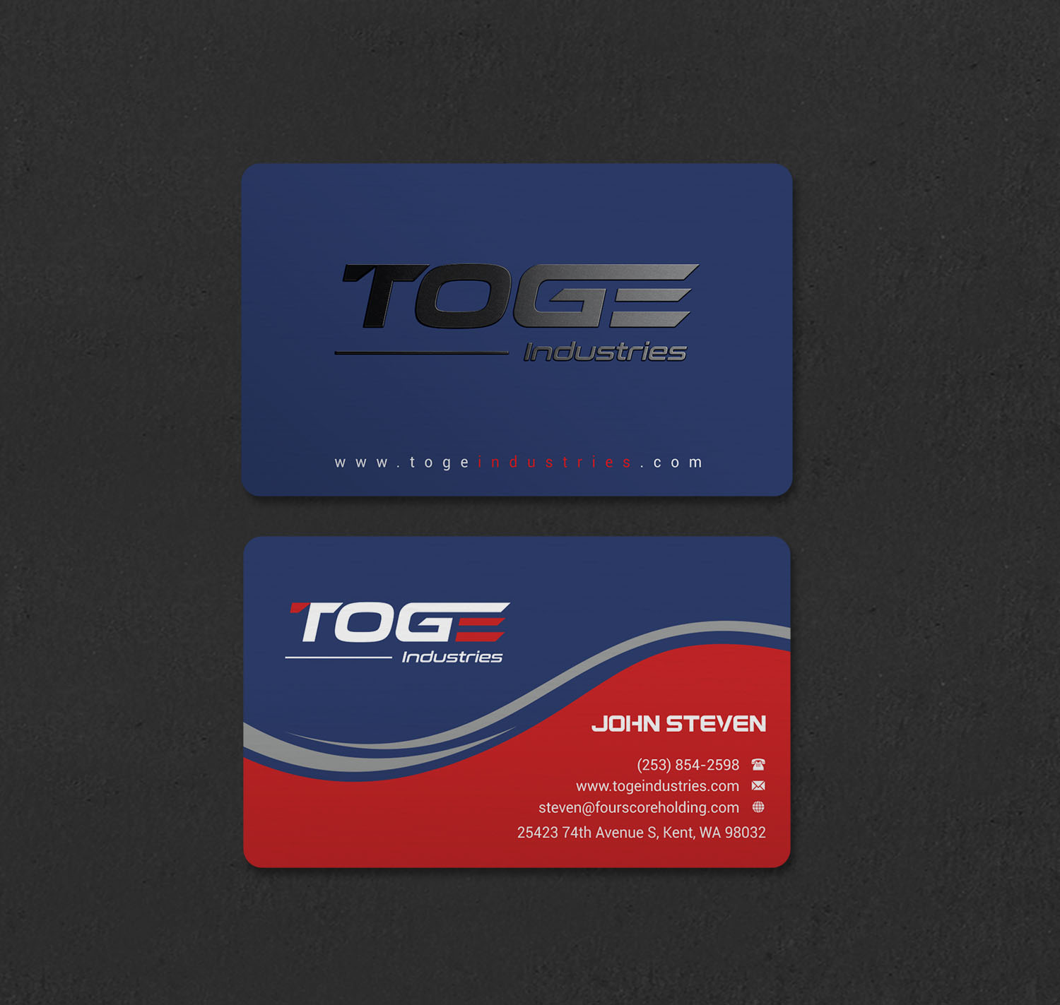 Business Card Design by INDIAN_Ashok for Fourscore Holding Inc | Design #30169173