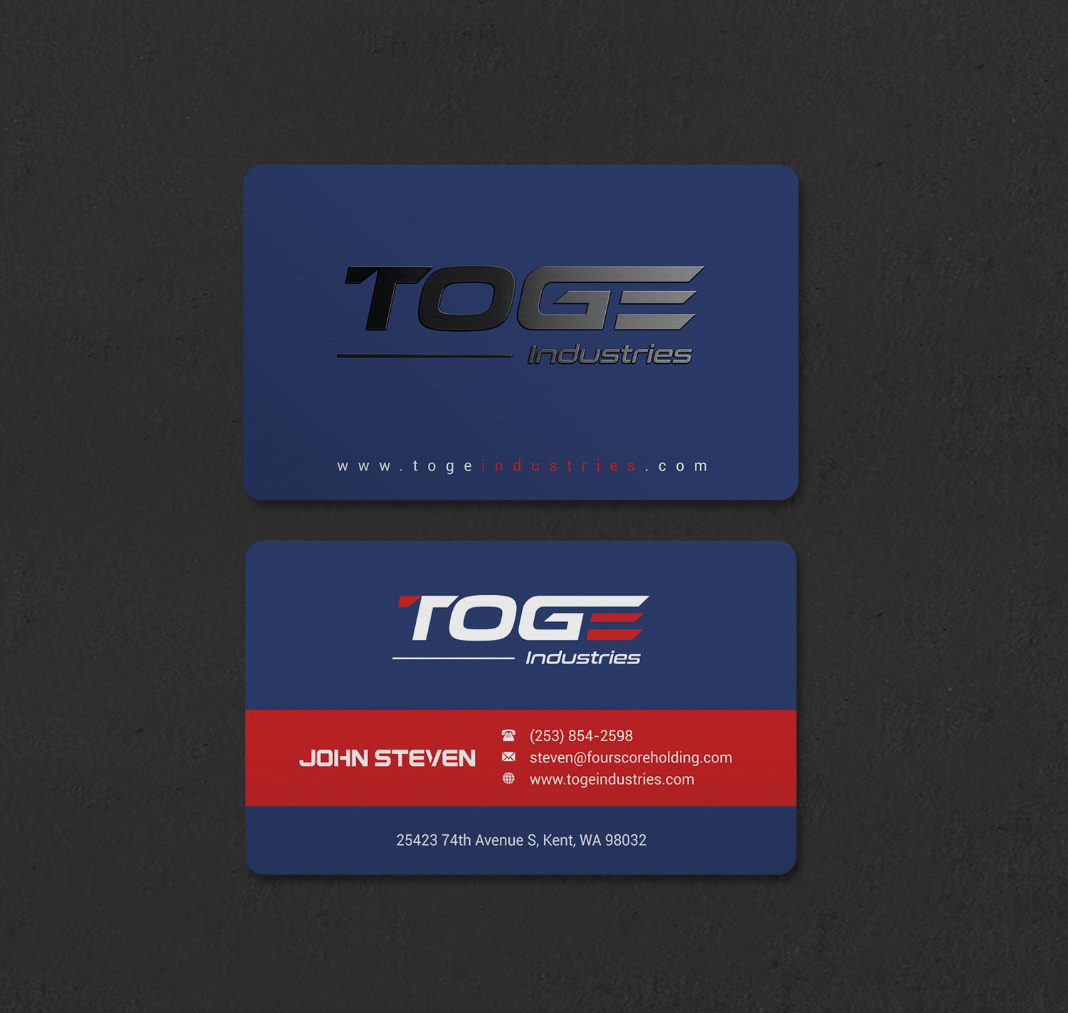 Business Card Design by INDIAN_Ashok for Fourscore Holding Inc | Design #30169176