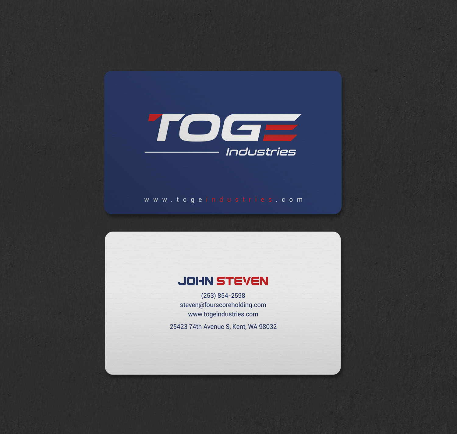 Business Card Design by INDIAN_Ashok for Fourscore Holding Inc | Design #30169177