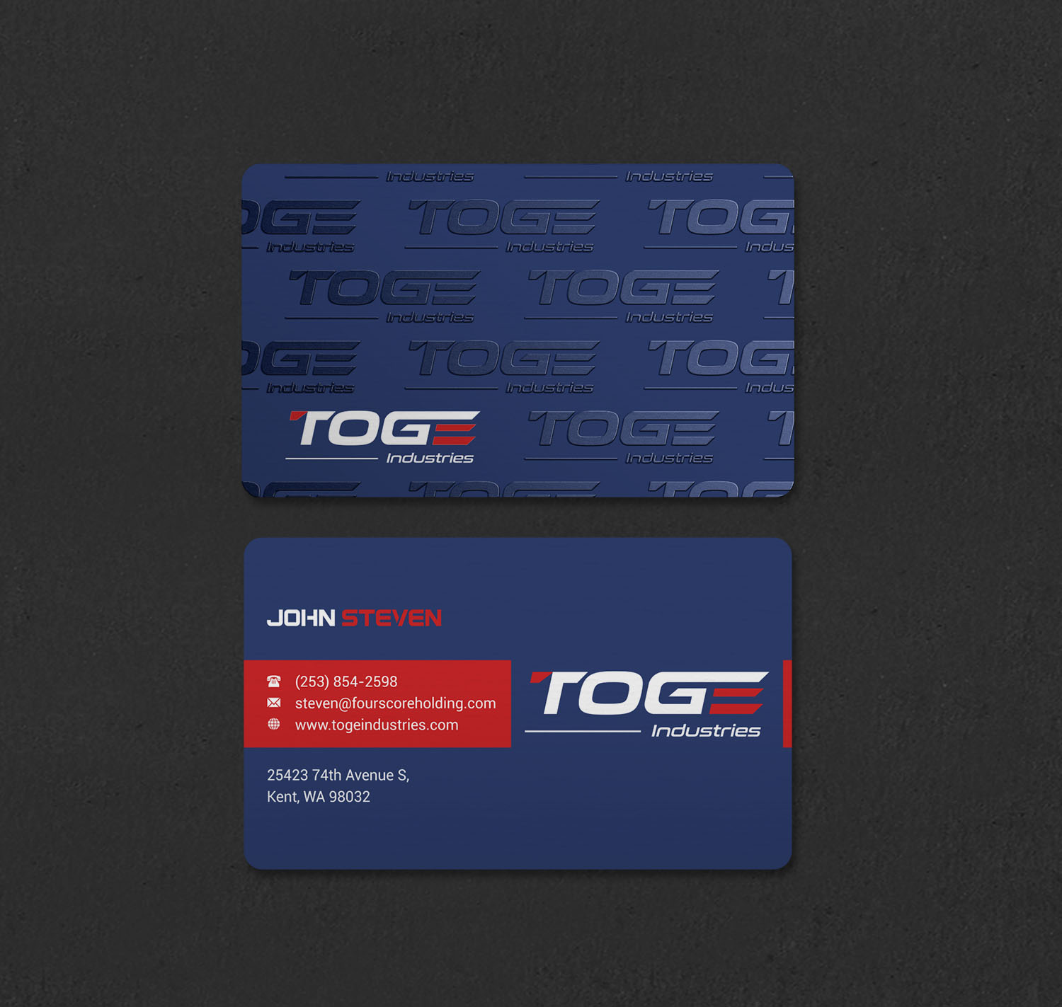 Business Card Design by INDIAN_Ashok for Fourscore Holding Inc | Design #30169184