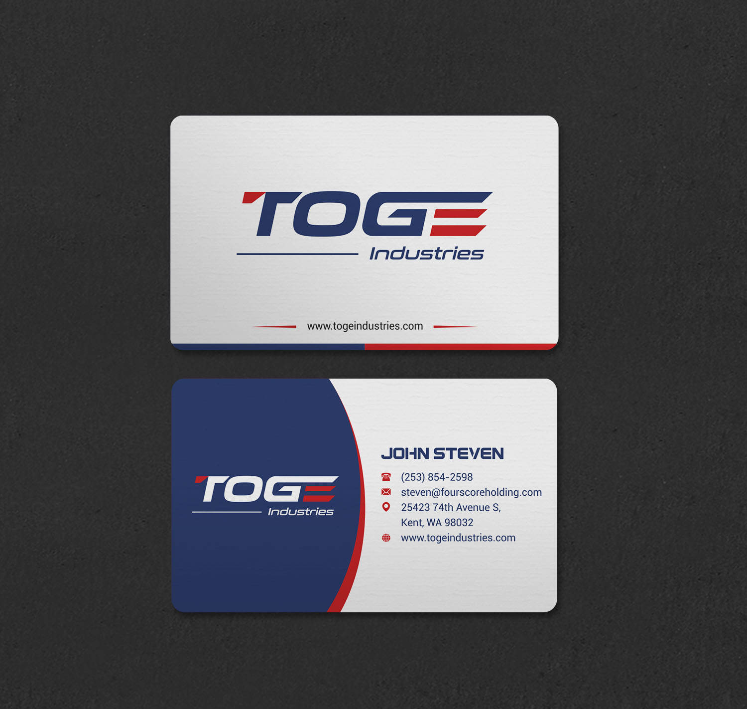 Business Card Design by INDIAN_Ashok for Fourscore Holding Inc | Design #30169185