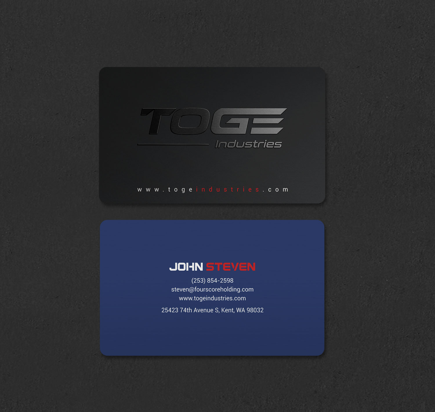Business Card Design by INDIAN_Ashok for Fourscore Holding Inc | Design #30169188