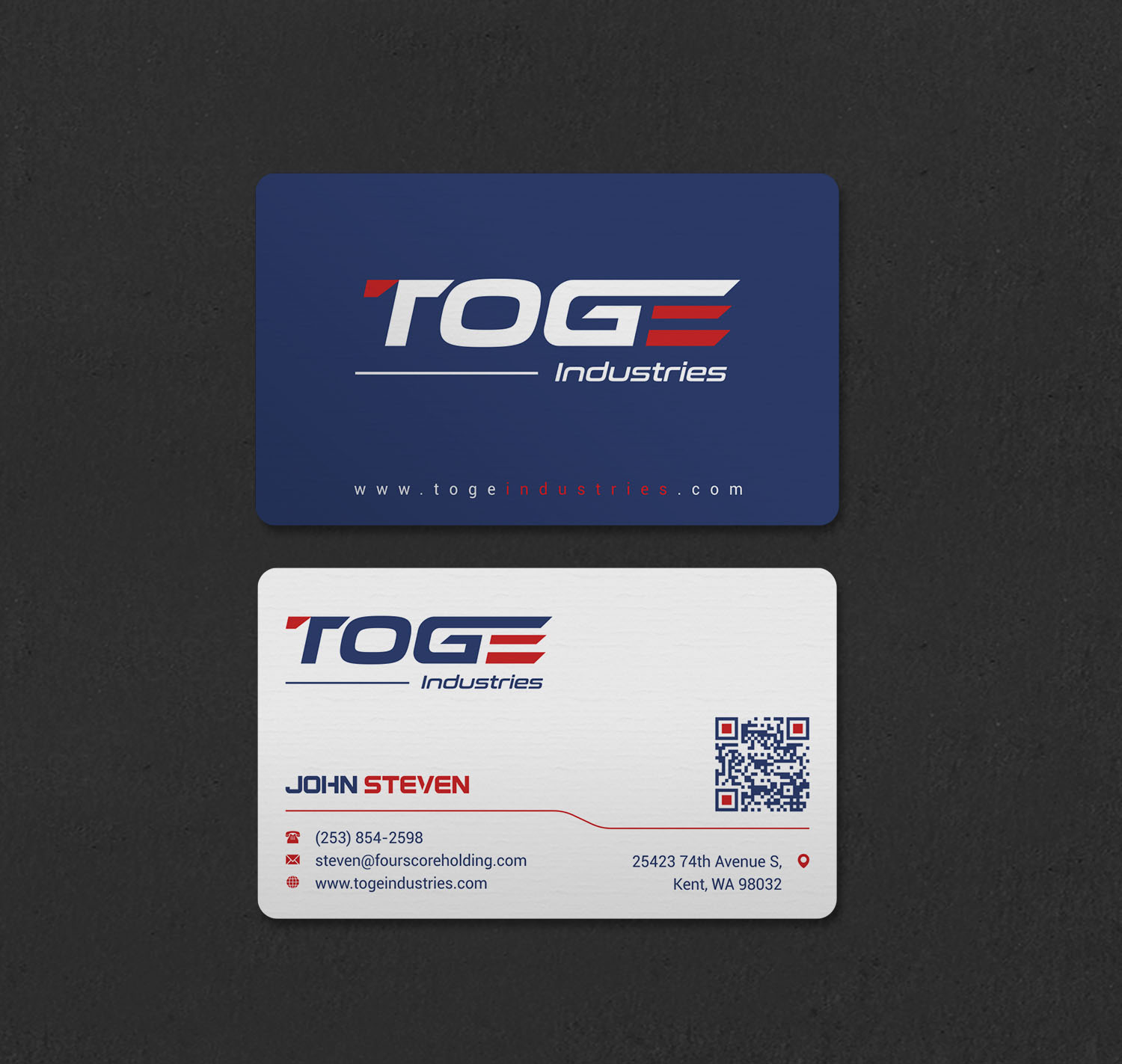 Business Card Design by INDIAN_Ashok for Fourscore Holding Inc | Design #30169193