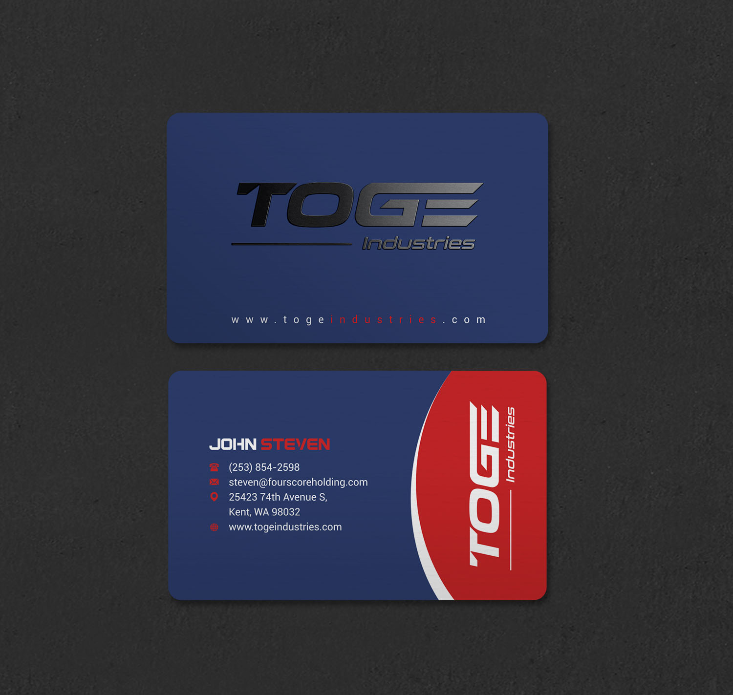 Business Card Design by INDIAN_Ashok for Fourscore Holding Inc | Design #30169200