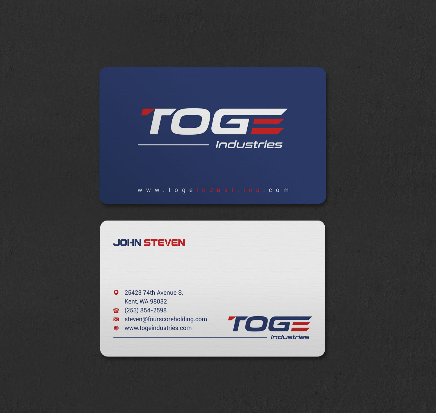 Business Card Design by INDIAN_Ashok for Fourscore Holding Inc | Design #30169201