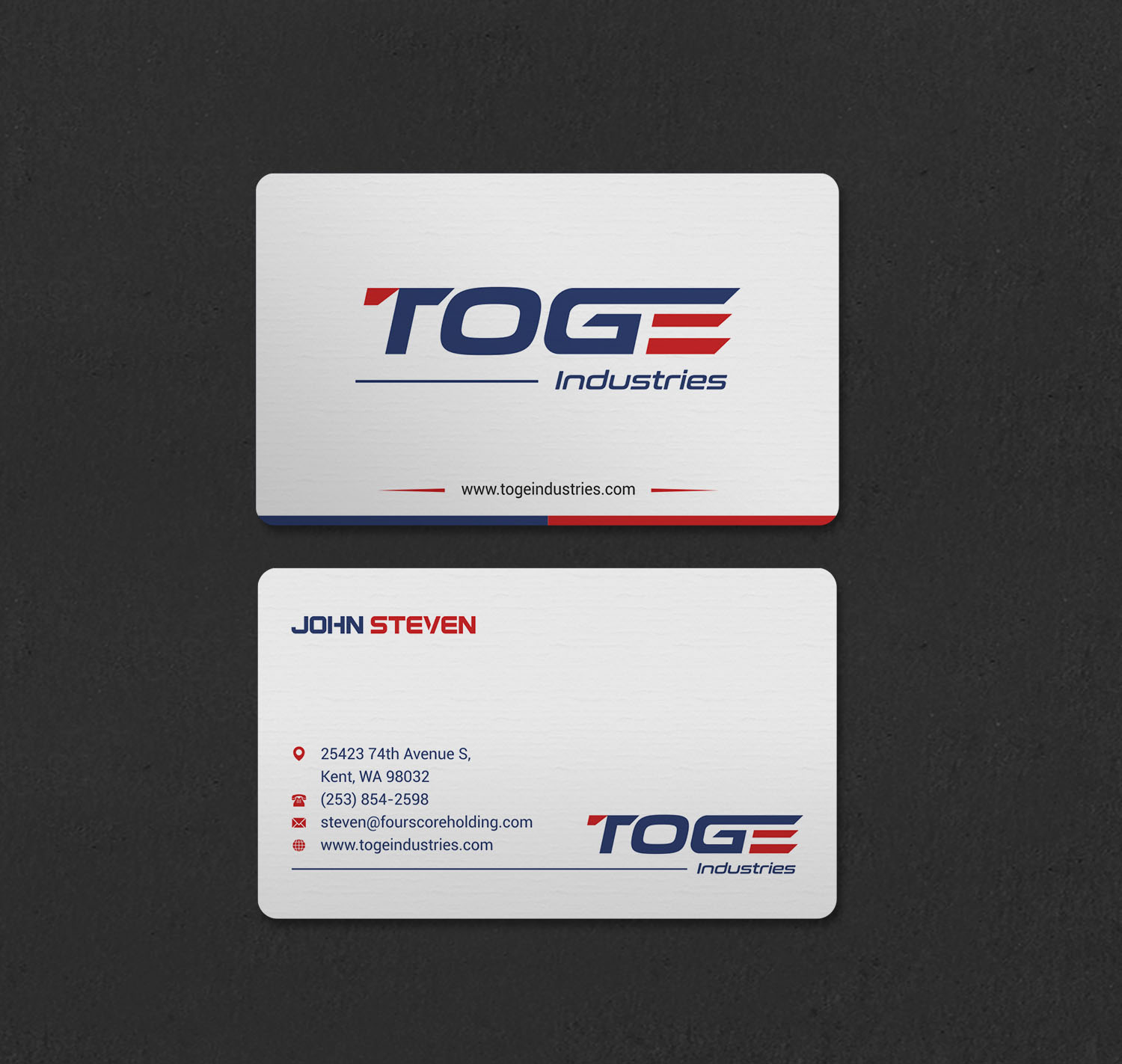 Business Card Design by INDIAN_Ashok for Fourscore Holding Inc | Design #30169203