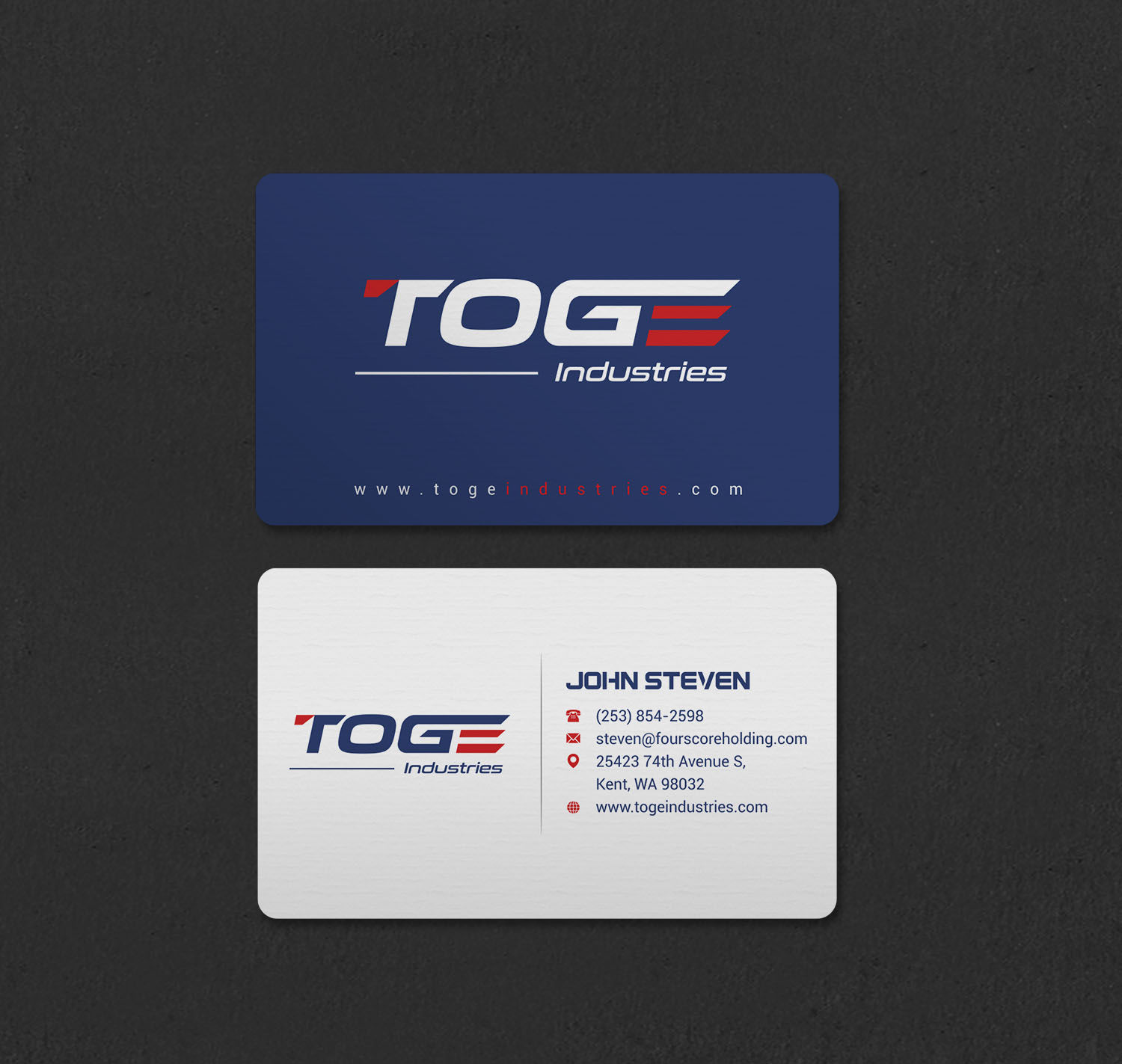 Business Card Design by INDIAN_Ashok for Fourscore Holding Inc | Design #30169204
