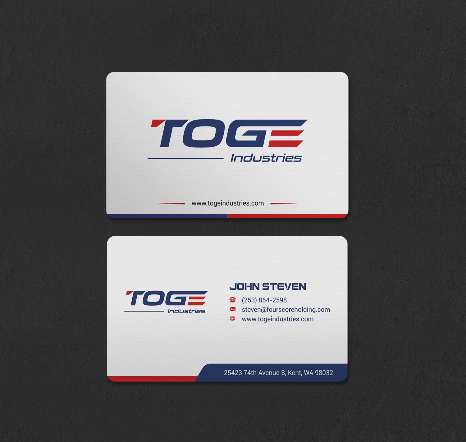 Business Card Design by INDIAN_Ashok for Fourscore Holding Inc | Design #30169210