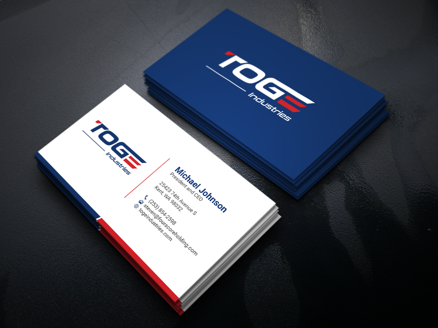 Business Card Design by DesignsTRIBE for Fourscore Holding Inc | Design #30174665