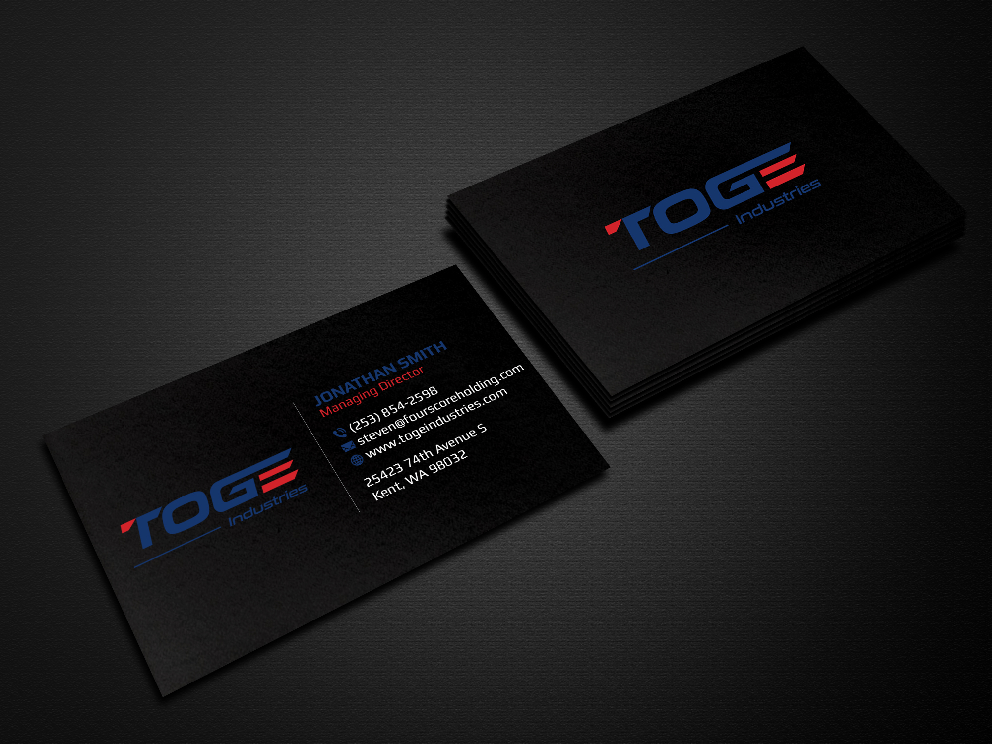 Business Card Design by Creations Box 2015 for Fourscore Holding Inc | Design #30160115