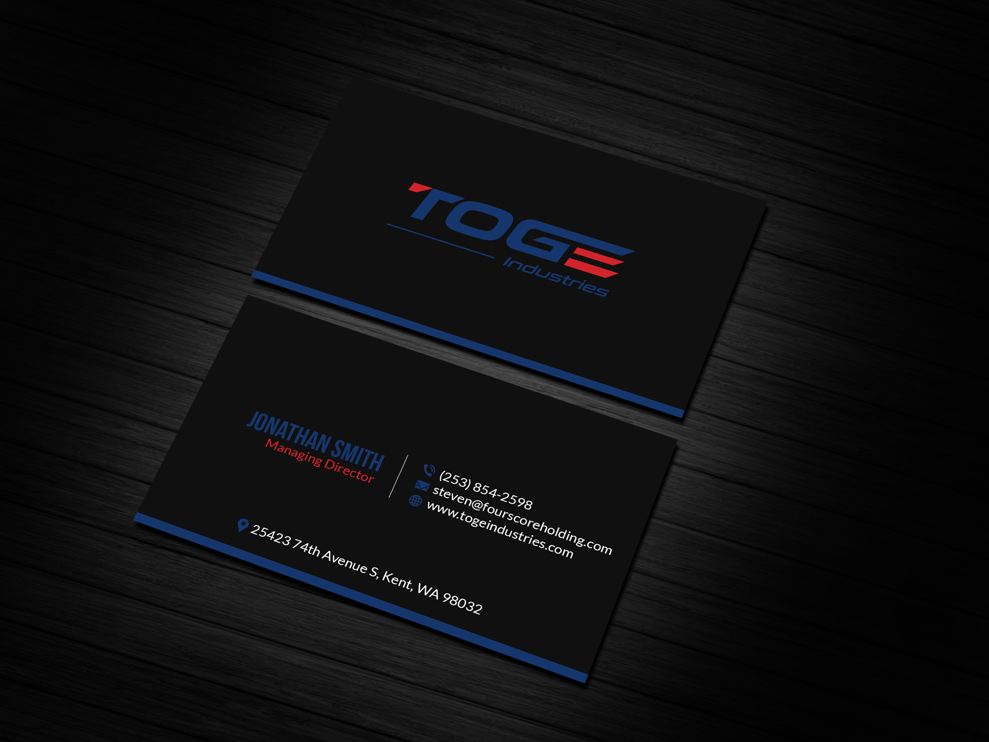 Business Card Design by Creations Box 2015 for Fourscore Holding Inc | Design #30160117