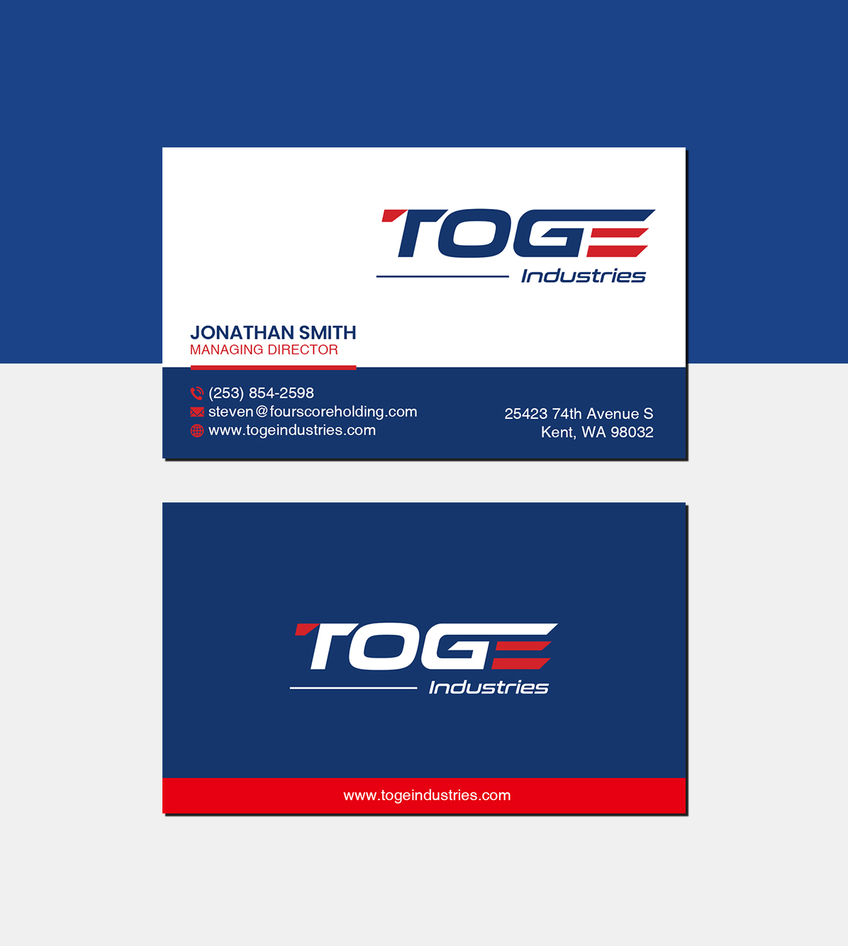 Business Card Design by Creations Box 2015 for Fourscore Holding Inc | Design #30160132