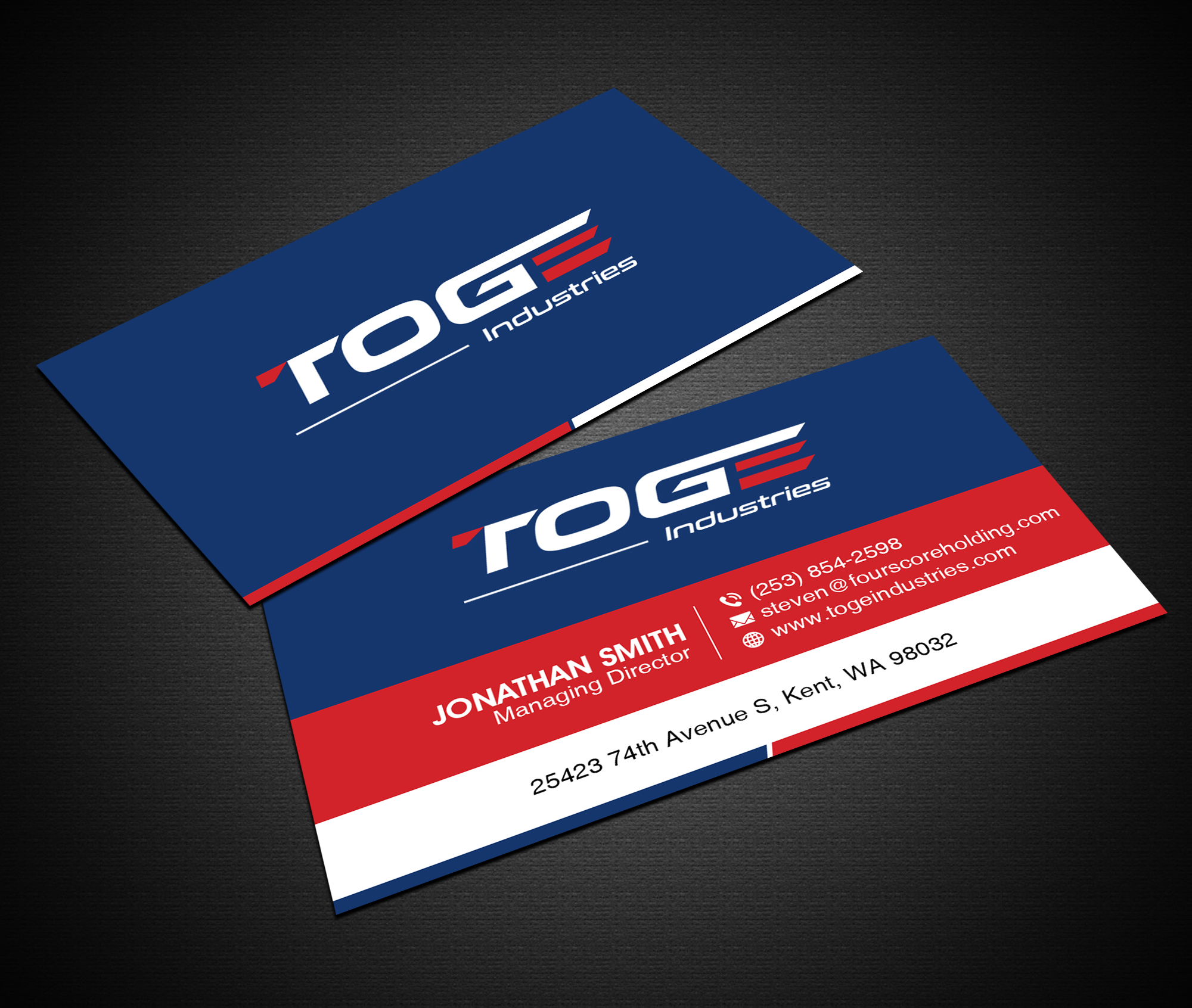Business Card Design by Creations Box 2015 for Fourscore Holding Inc | Design #30163071