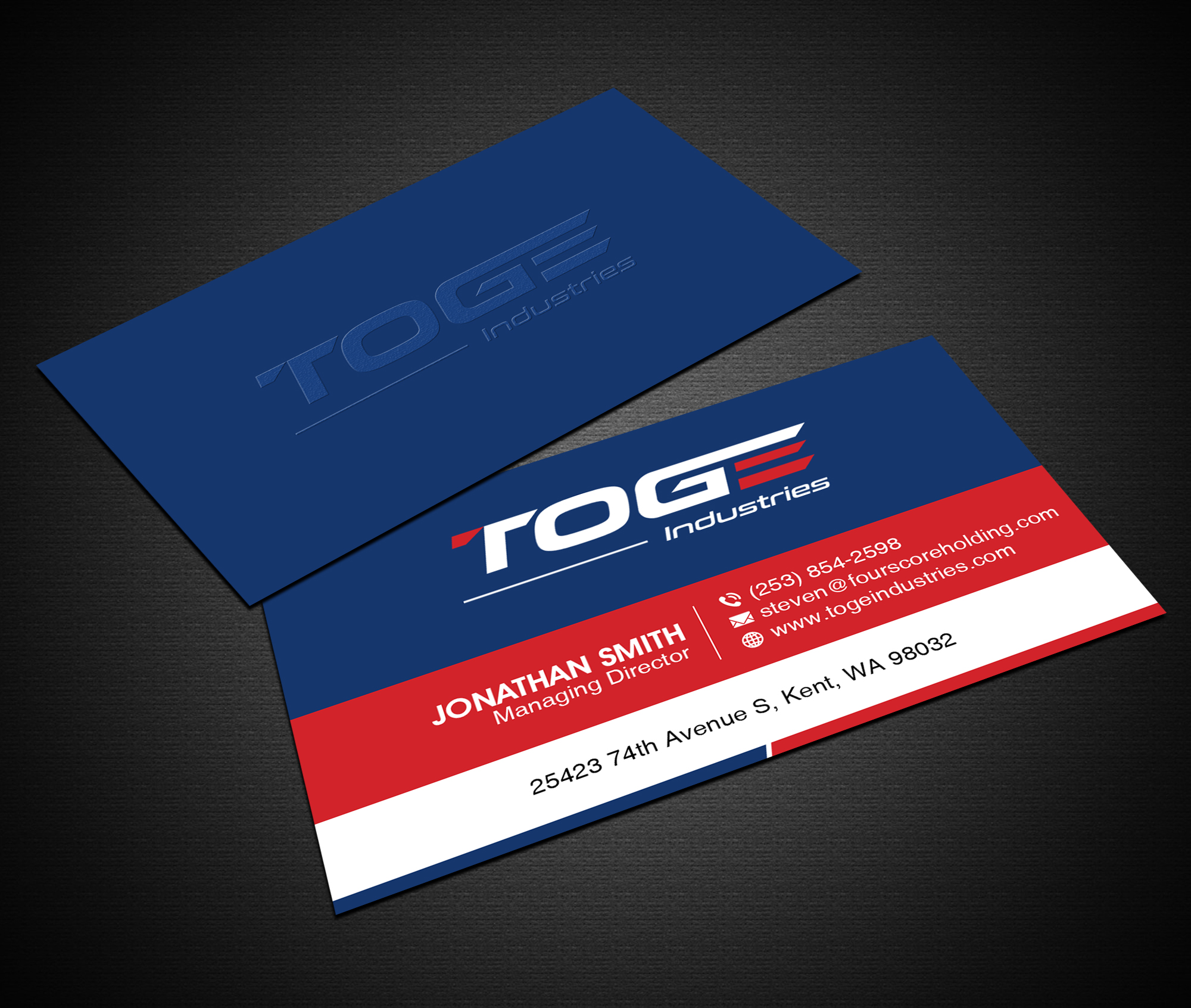 Business Card Design by Creations Box 2015 for Fourscore Holding Inc | Design #30163073