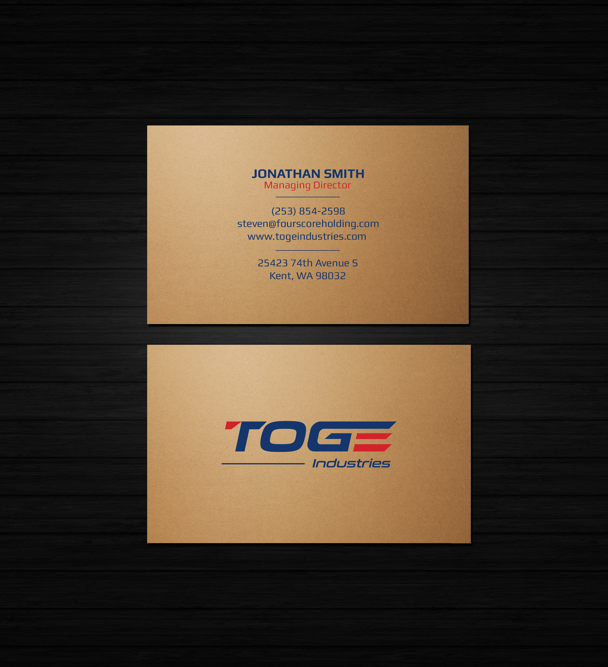 Design de Carte de Visite par Creations Box 2015 pour Fourscore Holding Inc | Design #30163079