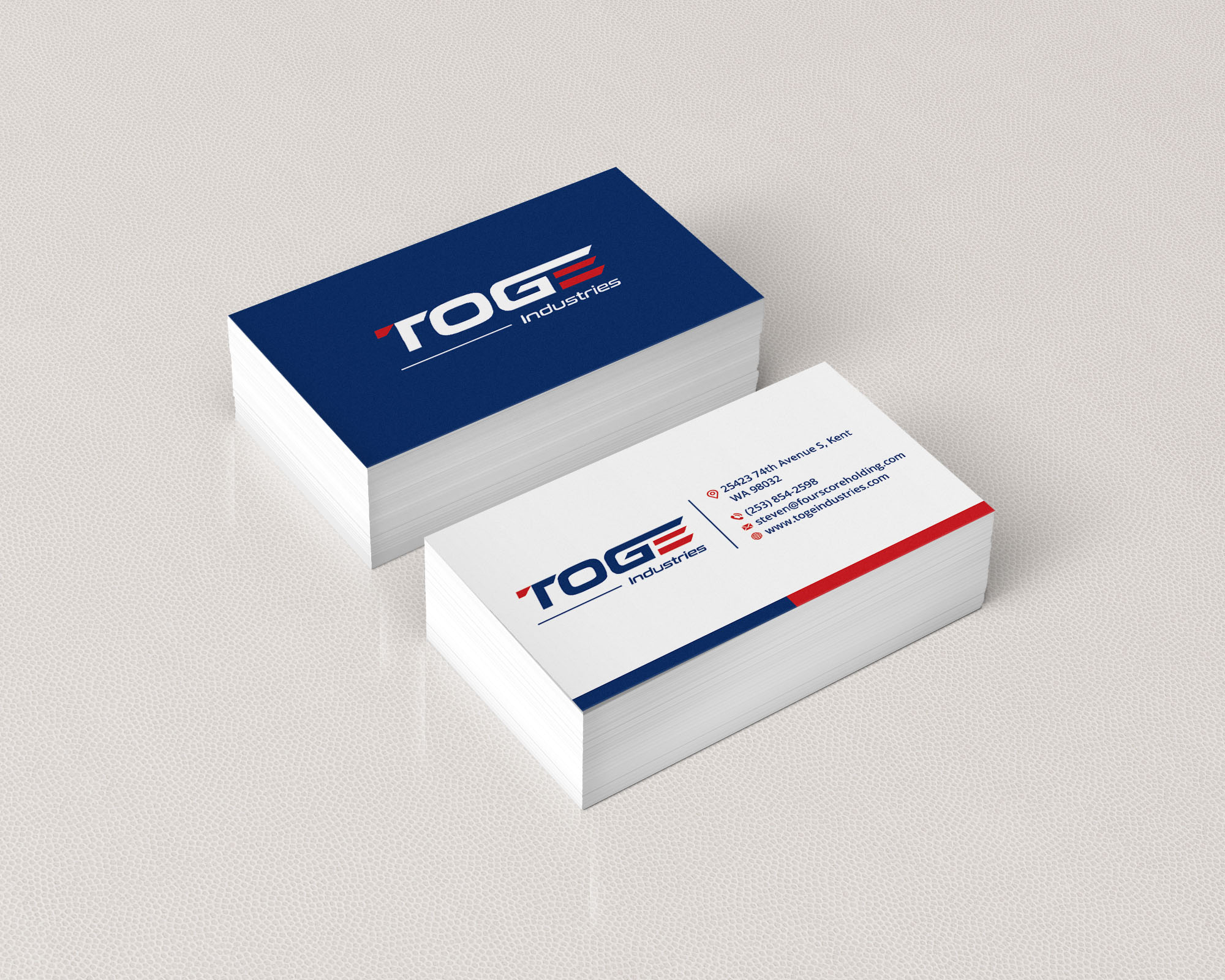 Business Card Design by T.R for Fourscore Holding Inc | Design #30158294