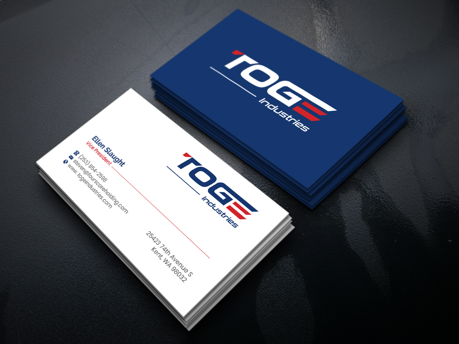 Business Card Design by R.design for Fourscore Holding Inc | Design #30157502