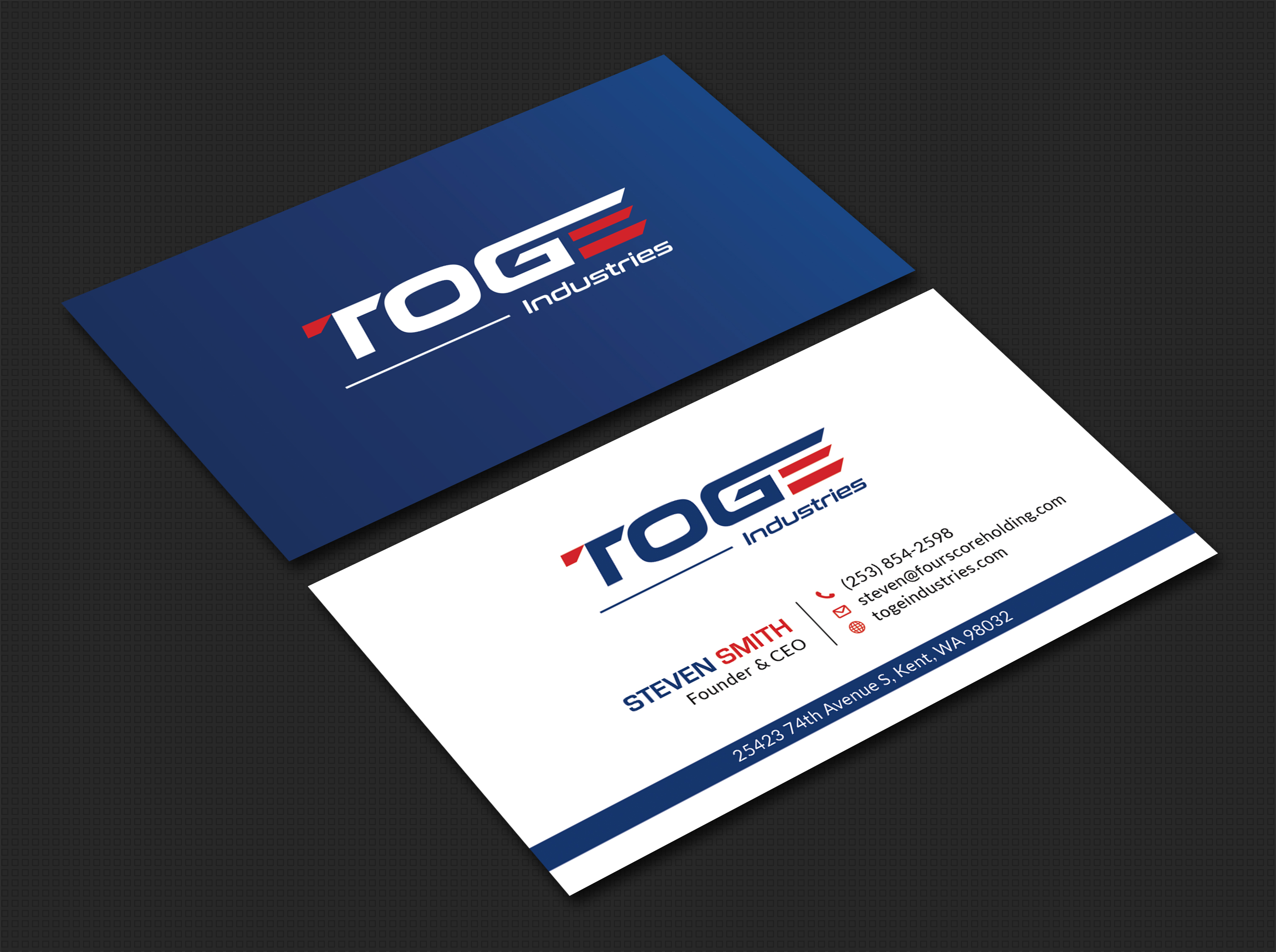 Business Card Design by Bold Pixels for Fourscore Holding Inc | Design #30183135