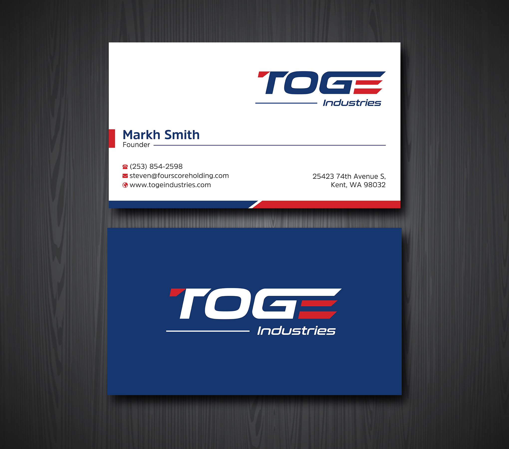 Diseño de Tarjeta de Presentación por Ekramul Hossen 2 para Fourscore Holding Inc | Diseño #30168590