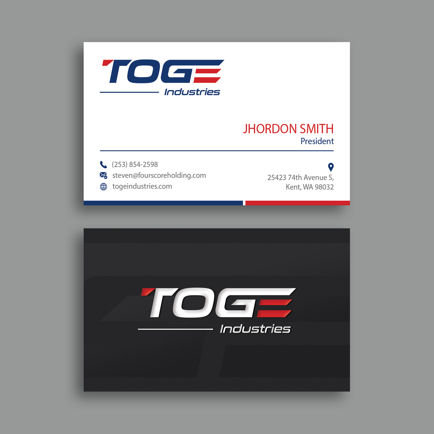 Diseño de Tarjeta de Presentación por Branding_BD para Fourscore Holding Inc | Diseño #30161283