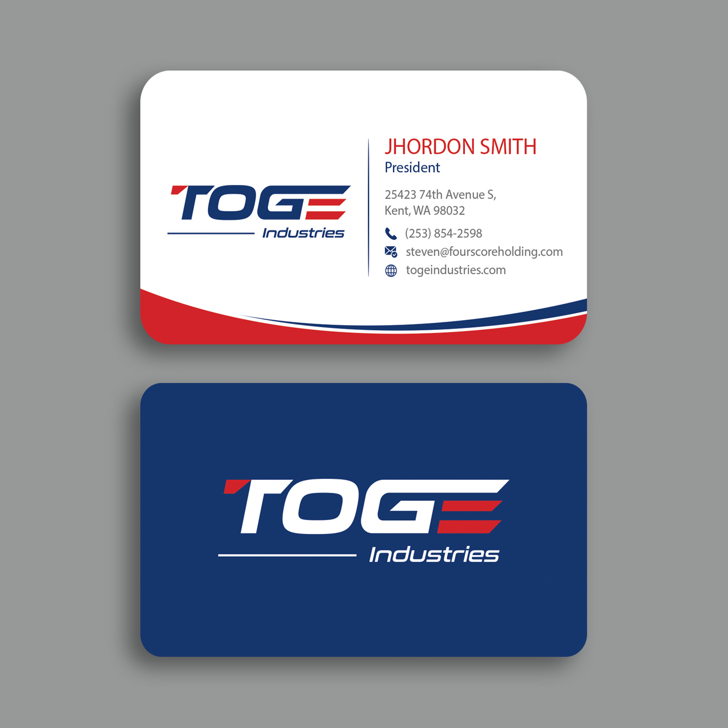 Diseño de Tarjeta de Presentación por Branding_BD para Fourscore Holding Inc | Diseño #30161346