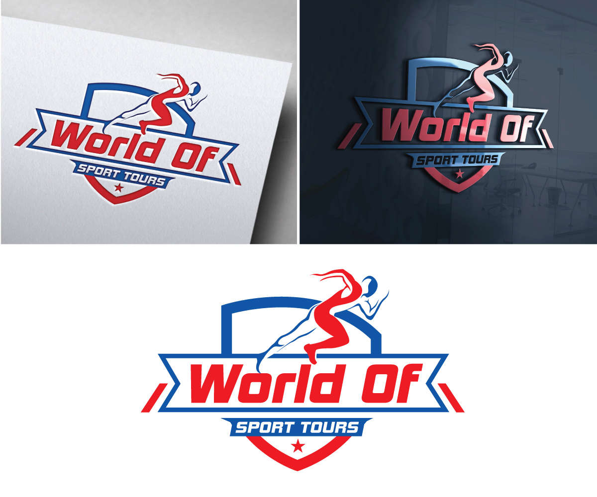 Logo Design by Om Namah Shivay for World of Sport Tours | Design #30164842