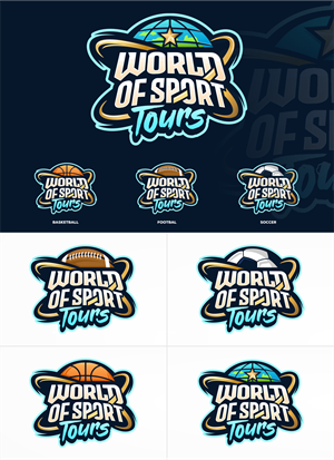 Logo Design by LUTNG. for World of Sport Tours | Design: #30180439