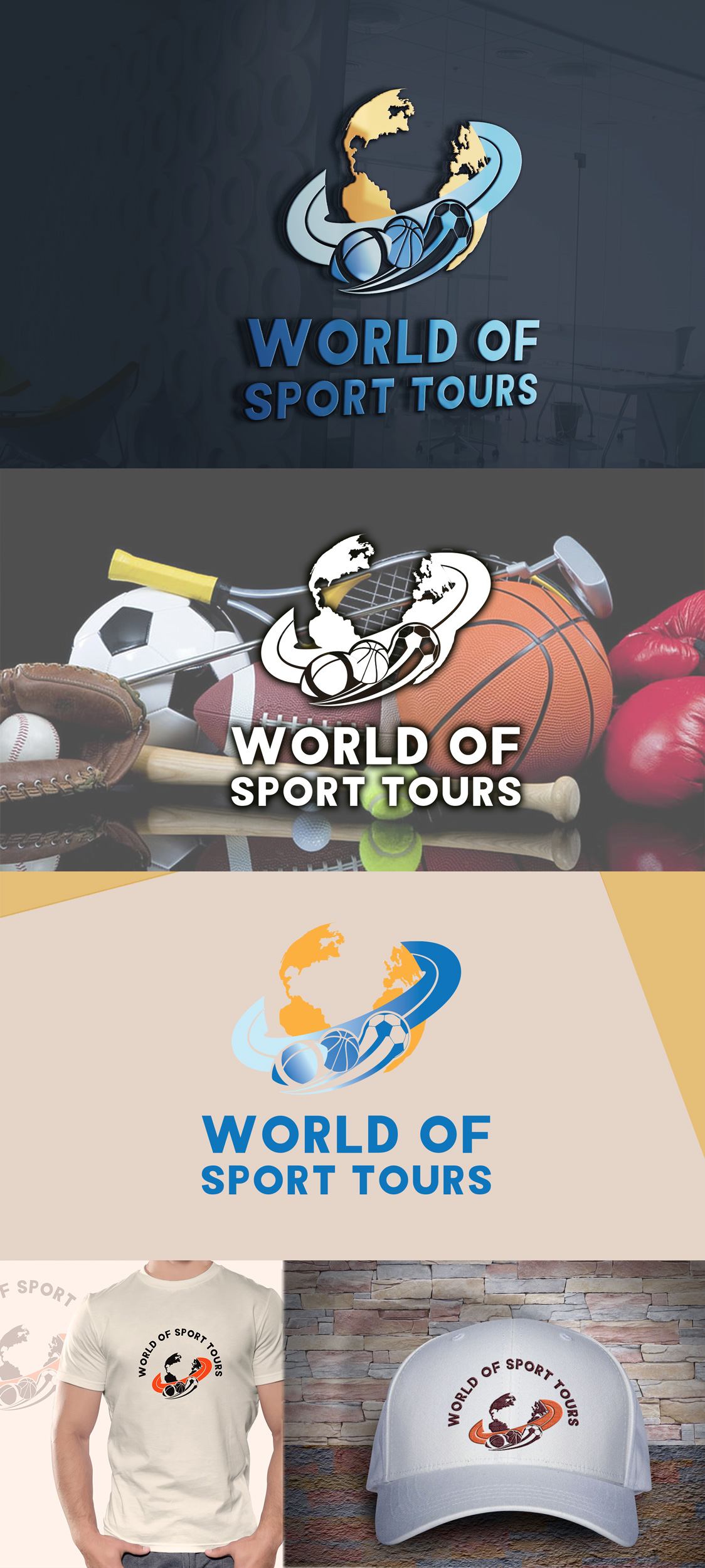 Logo Design by Wonderful design for World of Sport Tours | Design #30161047