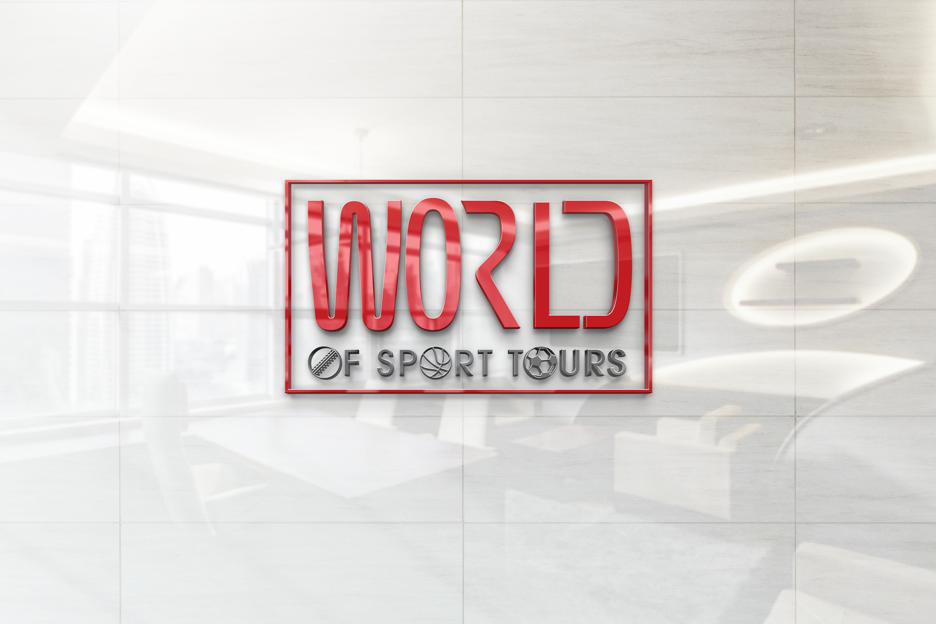 Logo Design by Cut N Cue Media Solutions for World of Sport Tours | Design #30172669