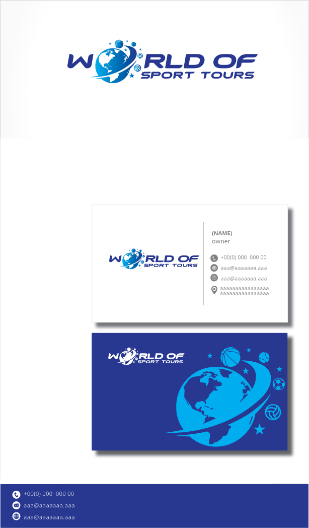 Logo Design by zebronicgraphic for World of Sport Tours | Design #30160447