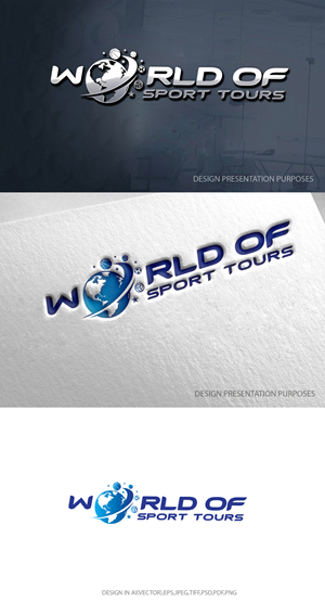 Logo Design by zebronicgraphic for World of Sport Tours | Design: #30160448