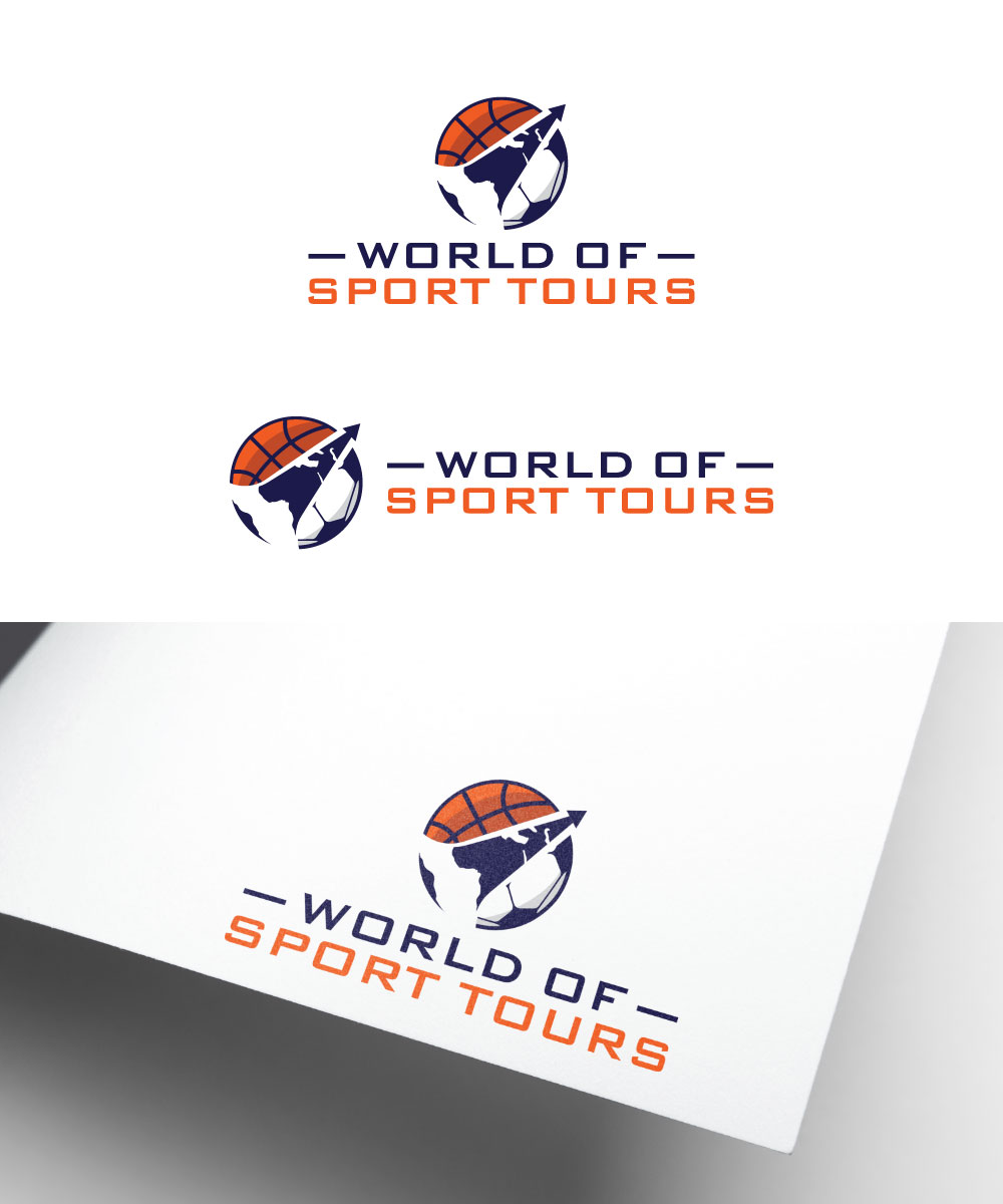 Logo Design by Trident for World of Sport Tours | Design #30164610