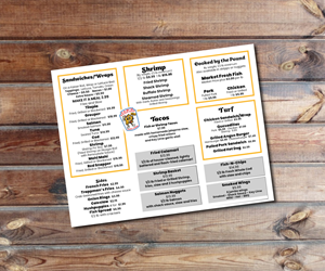 Menu Design by Peppermint_grafik for J&K Seafood Shack | Design: #30189298