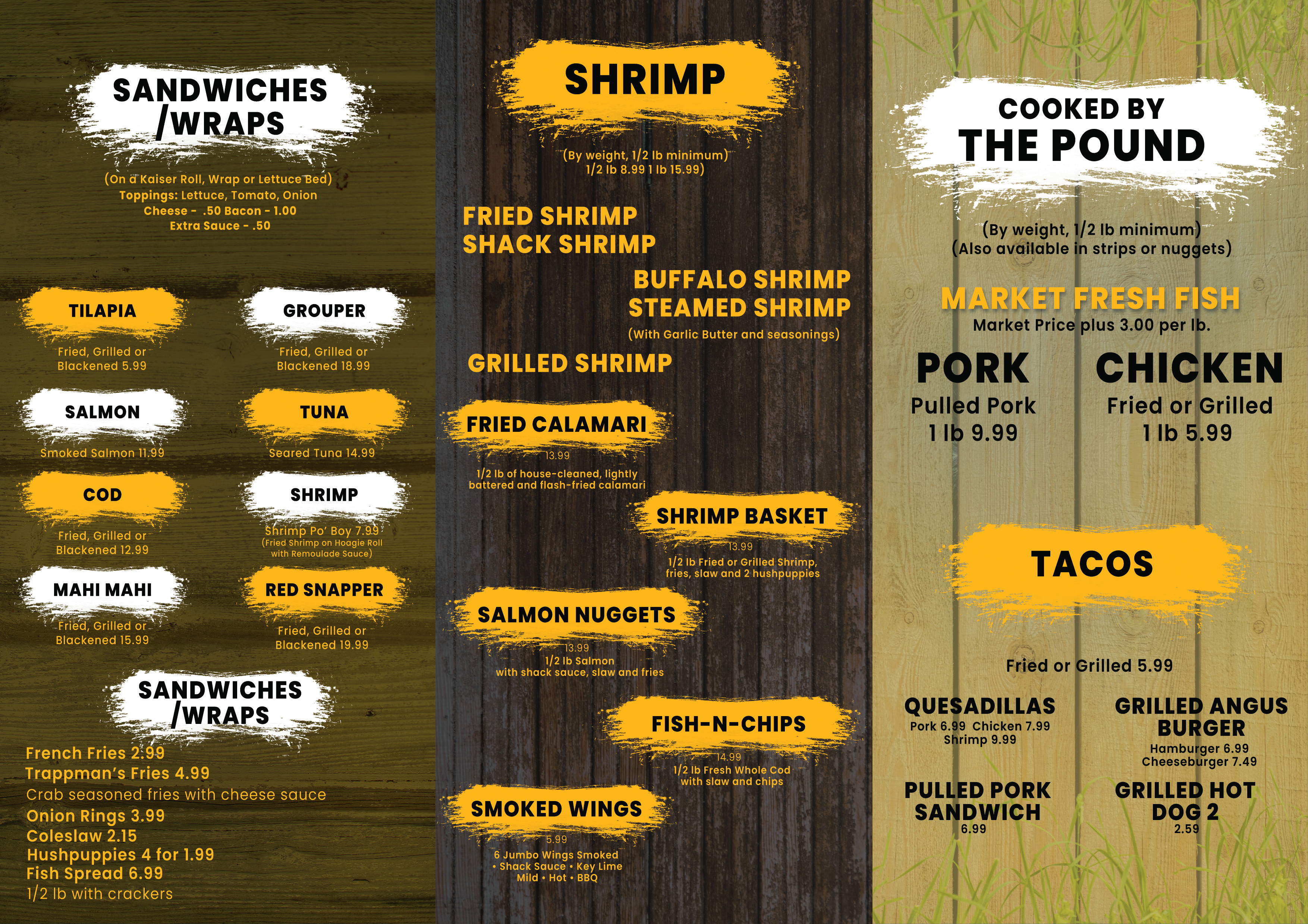 Menu Design by Designwithazan for J&K Seafood Shack | Design #30167423