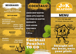 Menu Design by Designwithazan for J&K Seafood Shack | Design: #30167424