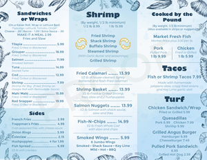 Menu Design by nitin.kondhare2010 for J&K Seafood Shack | Design: #30164540