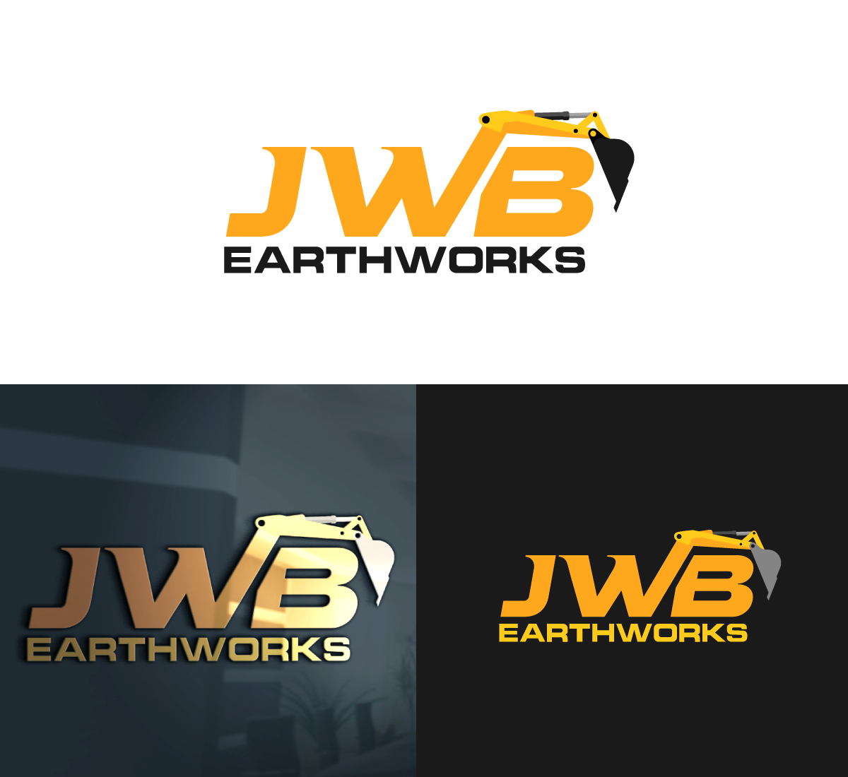 Logo Design by Farhad Kreative for JWB EARTHWORKS | Design #30168941