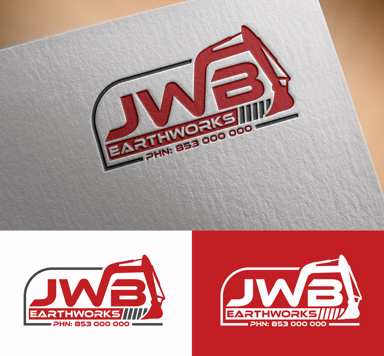 Design de Logo par M Art & Design pour JWB EARTHWORKS | Design #30180108