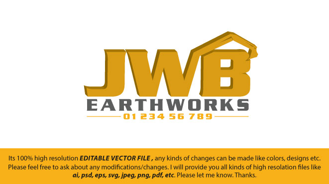 Design de Logo par FireflyArt pour JWB EARTHWORKS | Design #30172197
